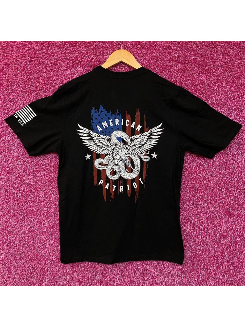 Bass Pro Shops American Patriot Flag Graphic T-Shirt Medium